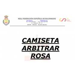 CAMISETA ROSA ARBITRAR