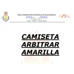 CAMISETA ARBITRAR AMARILLA...