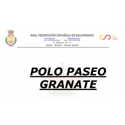 POLO PASEO GRANATE CTA 23/24